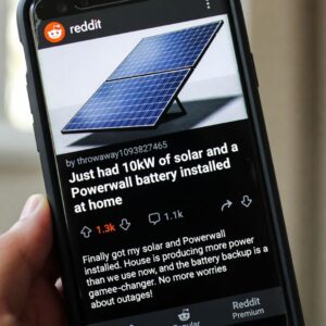 popular solar post about a home battery install